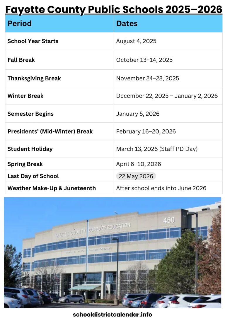 Fayette County Public Schools Calendar With Holidays 2025 2026 fayette-county-public-schools-calendar-with-holidays-2025-2026